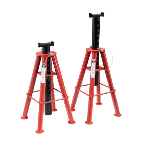 10-Ton High-Lift Pin-Type Jack Stands ¨C Pair. Rated for 1410 lbs per stand
