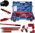 10-Ton Porta Power Hydraulic Jack Repair Kit ¨C Complete Auto Body Frame &amp; Ram Tool Set with Air Pump