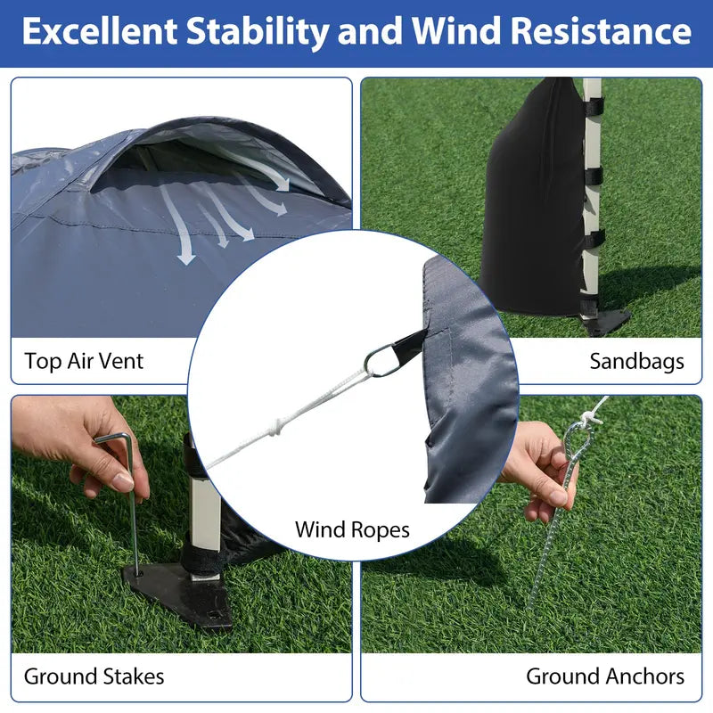10 x 10 Foot Portable Canopy Tent ¨C Includes One Sidewall & Wheeled Storage Bag