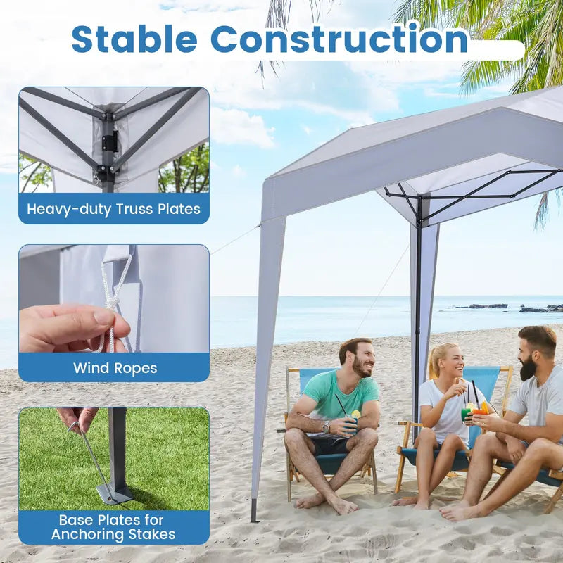 10′ x 10′ Heavy-Duty Pop-Up Gazebo ¨C Elevated Canopy Shelter with Easy Setup