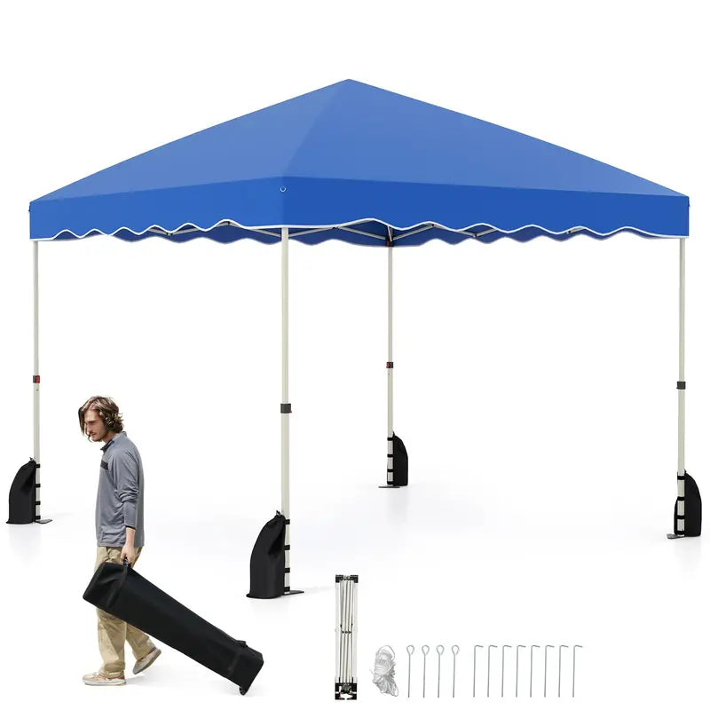 10¡ä x 10¡ä Instant-Setup Canopy Tent with Rolling Carry Bag for Easy Transport
