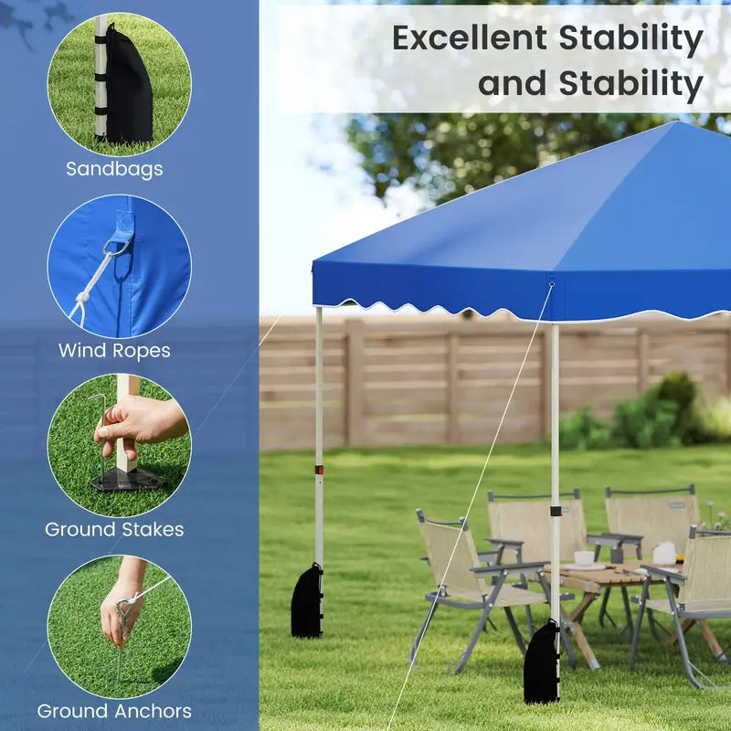 10¡ä x 10¡ä Instant-Setup Canopy Tent with Rolling Carry Bag for Easy Transport