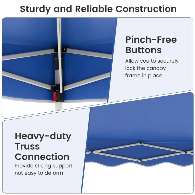 10¡ä x 10¡ä Instant-Setup Canopy Tent with Rolling Carry Bag for Easy Transport