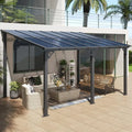 10¡ä x 14¡ä Outdoor Gazebo ¡ª Sloped Roof Pergola Style with Wall-Mounted Options for Patio or Deck