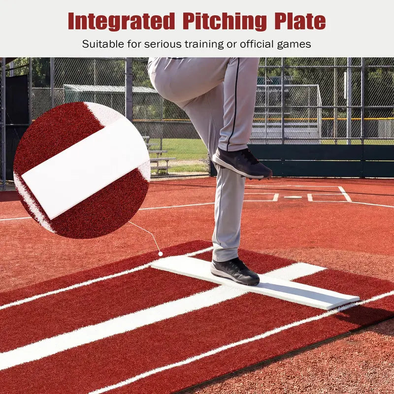 10¡ä x 3¡ä Indoor/Outdoor Softball Pitching Practice Mat