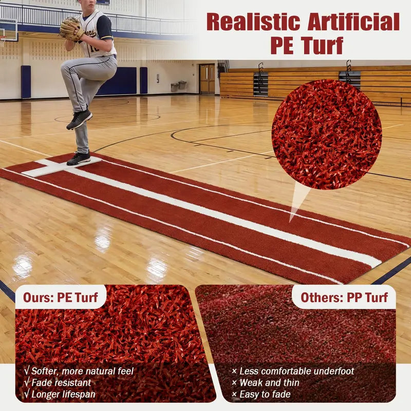 10¡ä x 3¡ä Indoor/Outdoor Softball Pitching Practice Mat