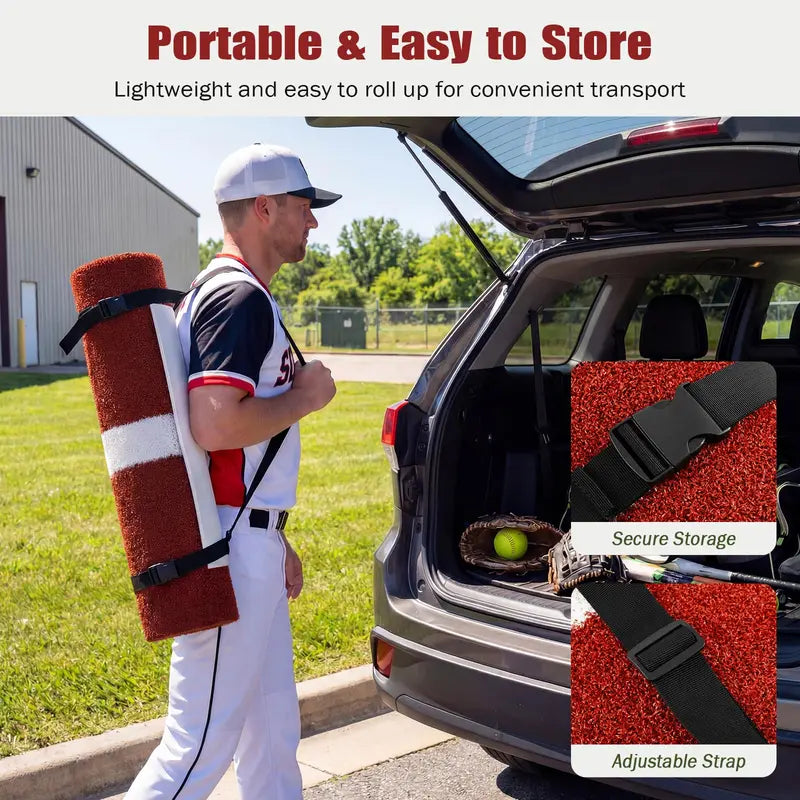 10¡ä x 3¡ä Indoor/Outdoor Softball Pitching Practice Mat