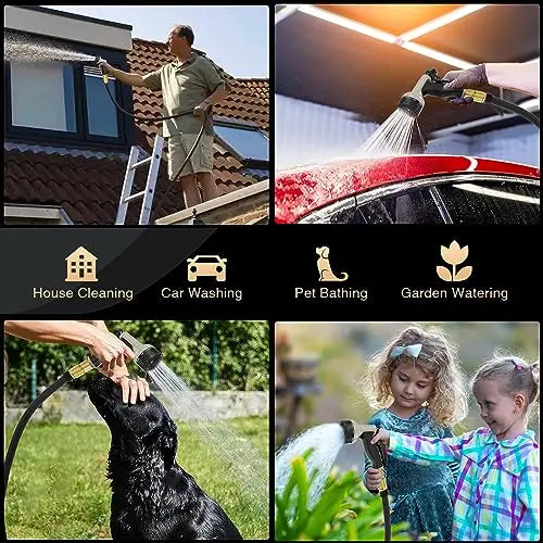 100-Foot Expandable Garden Hose ¨C Patented Nano-Rubber Design with 40-Layer Reinforced Construction