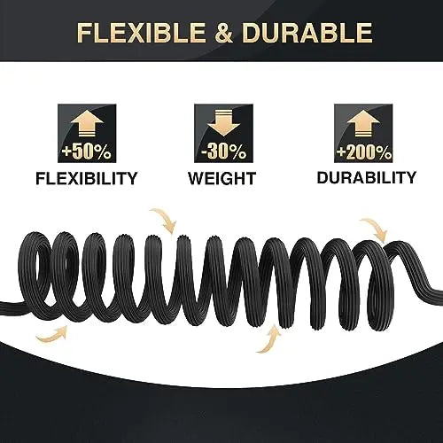 100-Foot Expandable Garden Hose ¨C Patented Nano-Rubber Design with 40-Layer Reinforced Construction