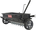 100-LB Traction-Drive Broadcast Seeder & Sprayer ¨C Heavy-Duty Black Utility Spreader for Lawns and Fields