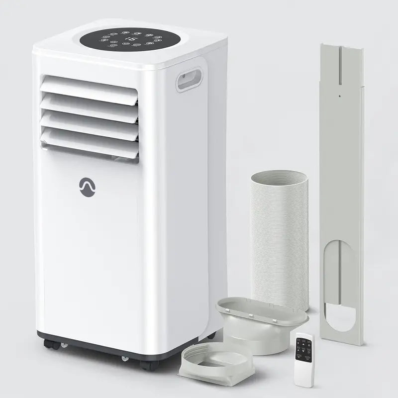 10.000 BTU 3-in-1 Portable Air Conditioner ¨C Cools Up to 450 Sq. Ft.. Digital Controls. Remote & Window Kit Included