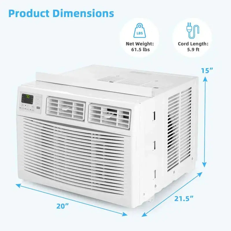 10.000 BTU Energy Star Window Air Conditioner ¨C Quiet 3-in-1 Unit with Dehumidifier &amp; Eco Mode