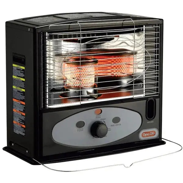 10.000 BTU Kerosene Radiant Heater ¨C Indoor Use. Black Finish. Efficient Heat for Medium-Sized Spaces