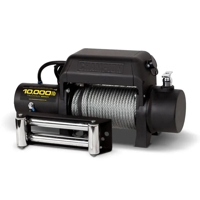 10.000-Lb Electric Winch Kit for Trucks &amp; SUVs ¨C Wireless Remote Control. Heavy-Duty Recovery System