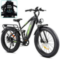 1000W Full-Suspension Fat Tire E-Bike ¨C 26-Inch UL-Certified Electric Bike with 17.5Ah Battery. 7-Speed Drivetrain. and 28 MPH Top Speed
