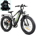 1000W Full-Suspension Fat-Tire Electric Mountain Bike ¨C 48V 17.5Ah Battery. 26″. Up to 28 MPH