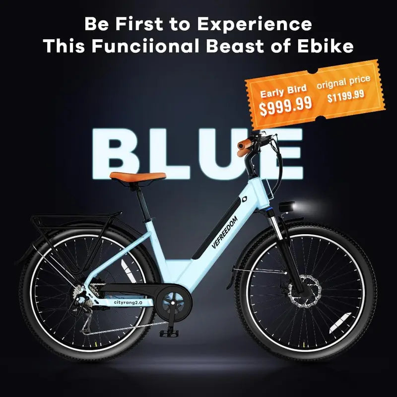 1000W Peak Electric Mountain Bike ¨C 26¡å Adult Ebike with 7-Speed Gearing. Removable Battery & 70-Mile Range for Commuting. Beach & Snow Terrain