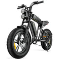 1000W Retro-Style Electric Bike ¨C 28 mph. 94-Mile Range. Fat-Tire Full Suspension