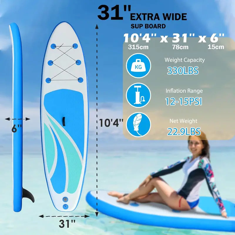 10-4″ Lightweight Inflatable SUP Board for Adults ¡ª All Skill Levels