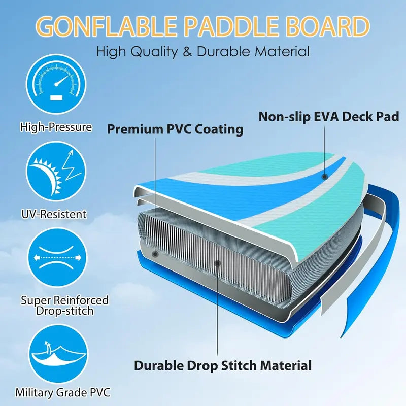 10-4″ Lightweight Inflatable SUP Board for Adults ¡ª All Skill Levels