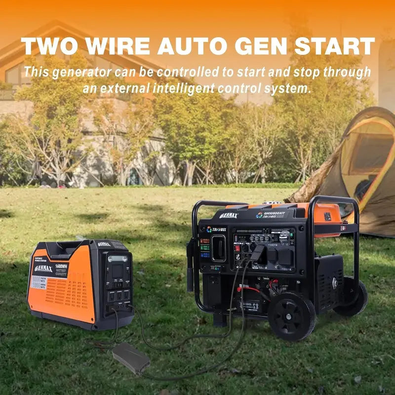 10500 Peak Watt Tri-Fuel Inverter Generator ¨C Open-Frame with ATS. CO Detection. Digital Display &amp; 50A Output