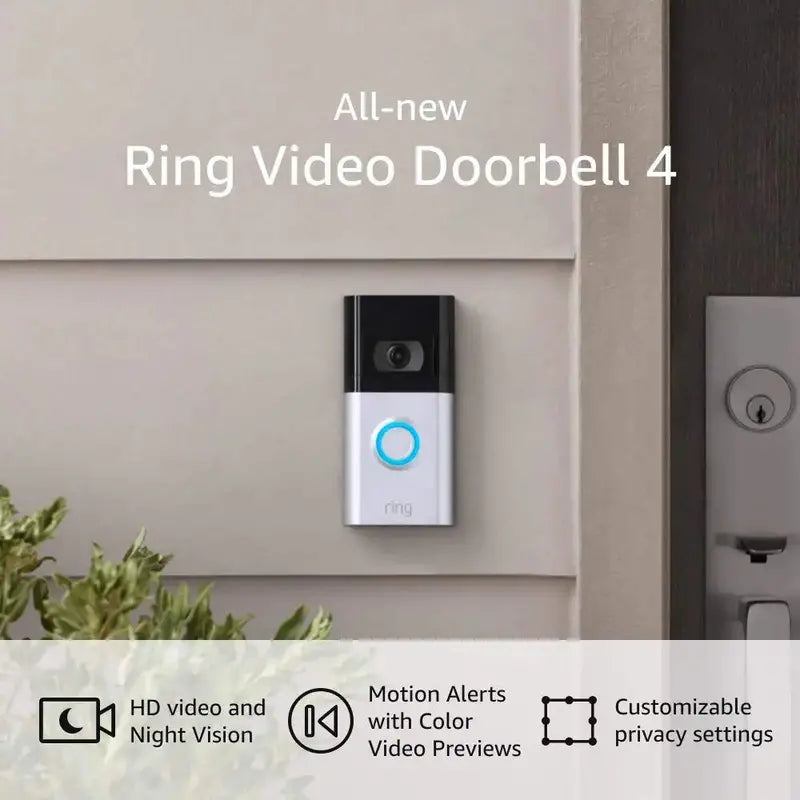 1080p HD Wi-Fi Video Doorbell ¨C Supports Wired and Wireless Installation. Night Vision. Two-Way Audio