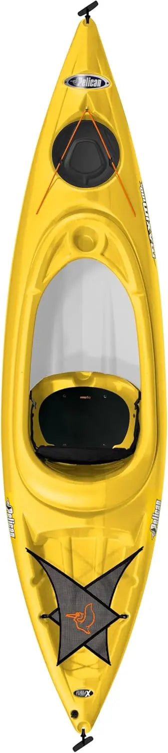 10ft Pelican Maxim 100X Lightweight Sit-In Kayak for One Person - Storage &amp; Comfort Features