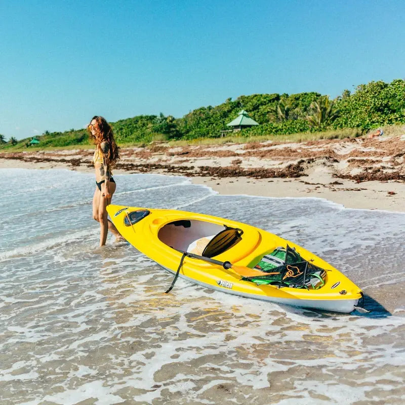 10ft Pelican Maxim 100X Lightweight Sit-In Kayak for One Person - Storage &amp; Comfort Features