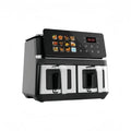 10L Dual-Basket Smart Air Fryer ¨C Black Stainless Steel Build