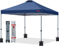 10¡Á10 Black Pop-Up Canopy Tent ¨C Durable Instant Shelter with Roller Bag for Transport