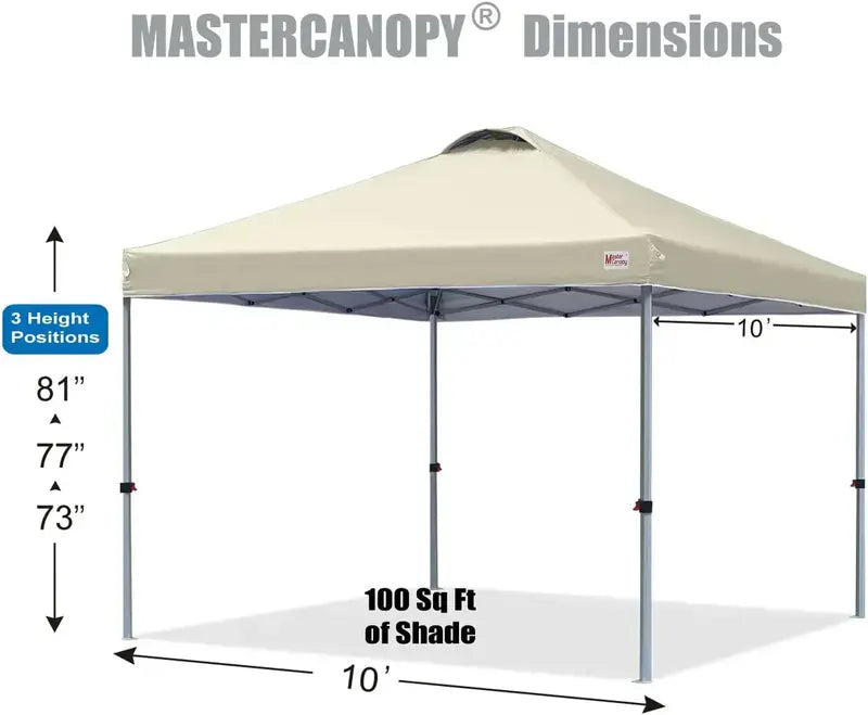 10¡Á10 Black Pop-Up Canopy Tent ¨C Durable Instant Shelter with Roller Bag for Transport