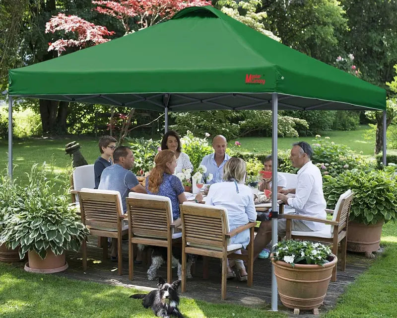 10¡Á10 Black Pop-Up Canopy Tent ¨C Durable Instant Shelter with Roller Bag for Transport