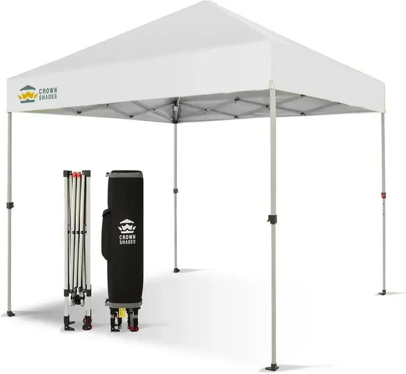 10¡Á10 One-Click Pop-Up Awning ¨C Silver-Coated Sunshade Canopy for Beach. Picnic & Outdoor Events