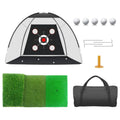 10×7 ft Portable Golf Practice Net Kit with Target Mat. Balls. and Carry Bag