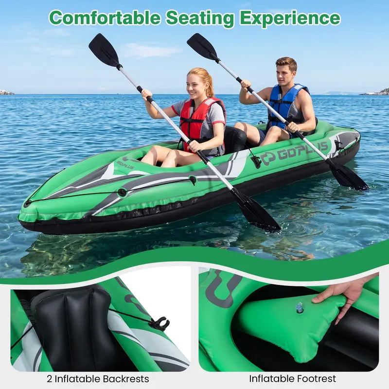 11.5-Foot Tandem Kayak for Adults ¨C Aluminum Paddles Included. Ideal for Lakes. Rivers & Fishing