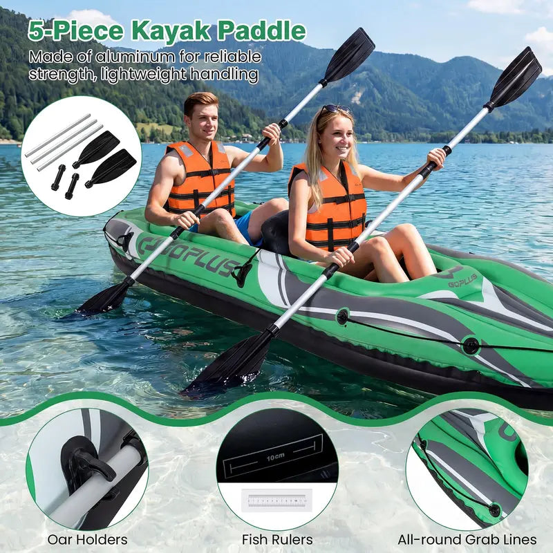11.5-Foot Tandem Kayak for Adults ¨C Aluminum Paddles Included. Ideal for Lakes. Rivers & Fishing