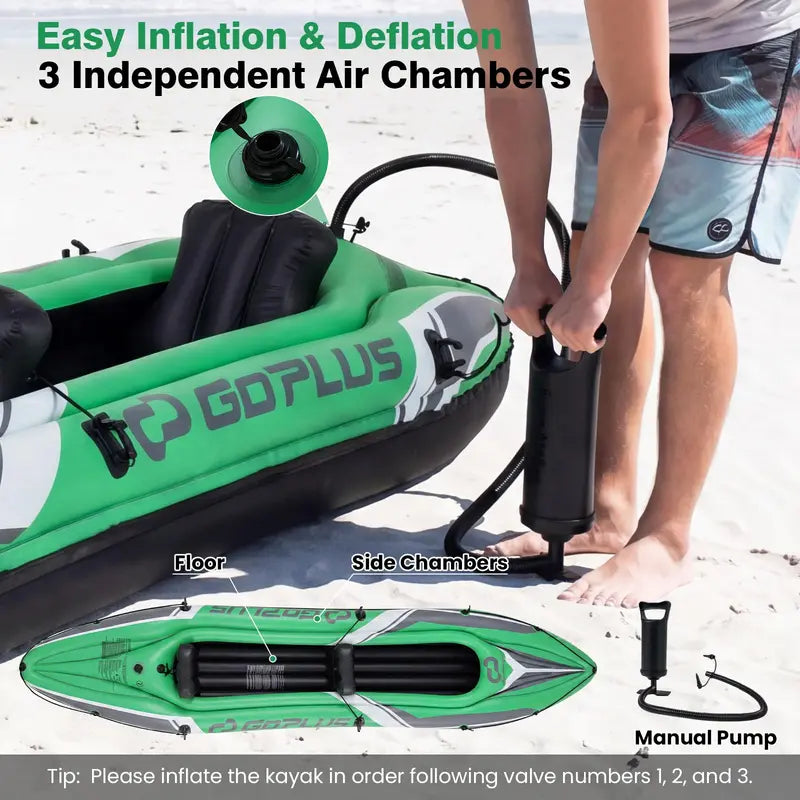 11.5-Foot Tandem Kayak for Adults ¨C Aluminum Paddles Included. Ideal for Lakes. Rivers & Fishing
