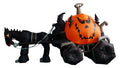 11.5 ft Inflatable Grim Reaper Pumpkin Carriage ¨C Halloween-Themed Decorative Ride-On Prop