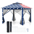 11¡ä x 11¡ä Pop-Up Gazebo with Mesh Sidewalls ¨C Vented Canopy. Drainage Holes