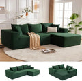110-Inch Boneless Cloud Sofa: Ultra-Modular Living Room Lounge with Deep. Supportive Seating