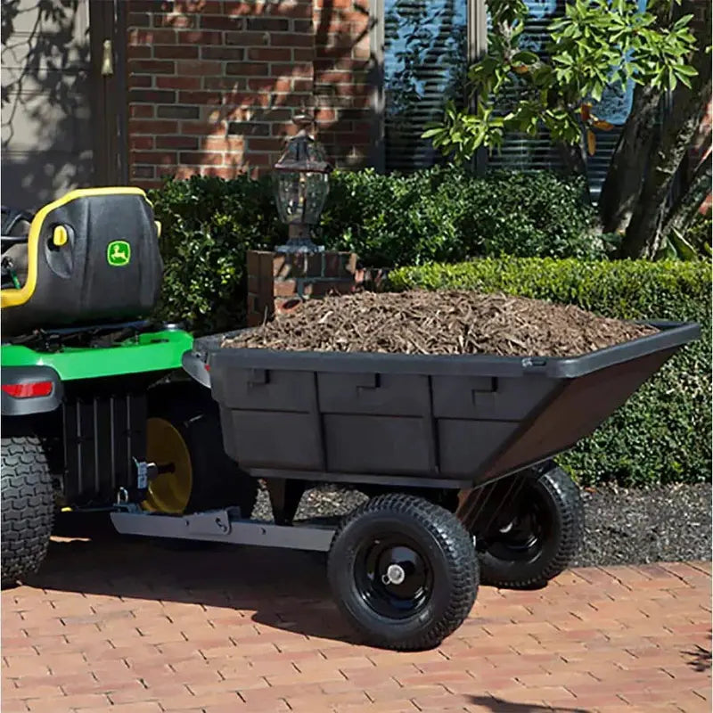 12.5 Cu Ft Poly Swivel Dump Cart ¨C 1000 lb Capacity. 360¡ã Rotation