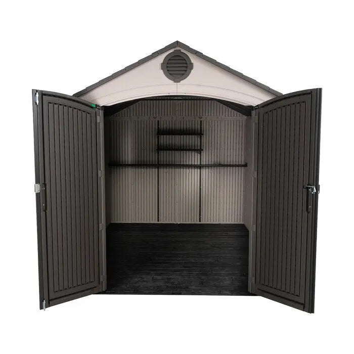 12.5-Foot Deep by 8-Foot Wide Plastic Storage Shed