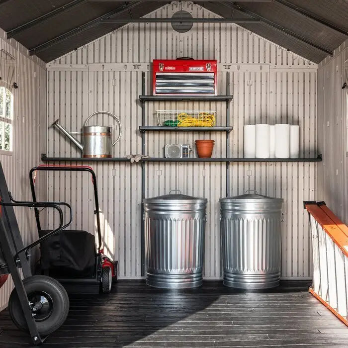 12.5-Foot Deep by 8-Foot Wide Plastic Storage Shed