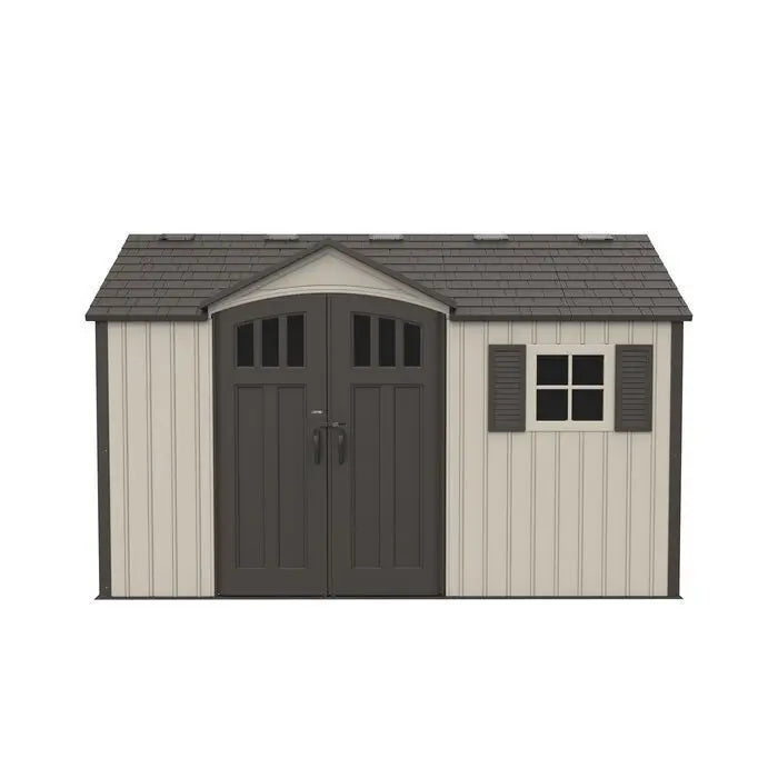 12.5 ft ¡Á 8 ft Plastic Storage Shed ¡ª Durable Outdoor Garden or Workshop Shelter