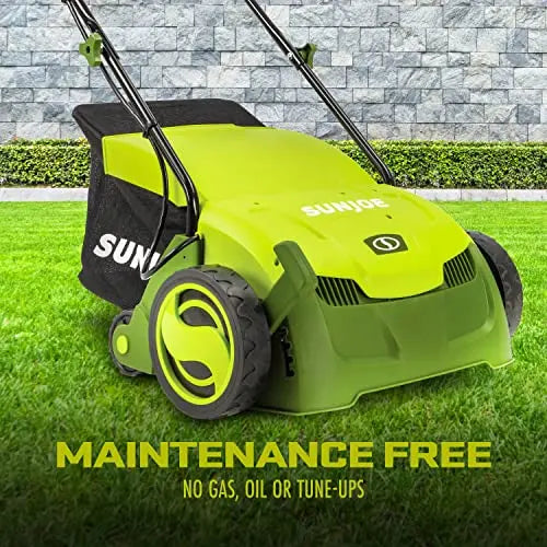 12-Amp Electric Dethatcher &amp; Scarifier ¨C 13-Inch Width with 8-Gallon Detachable Bag