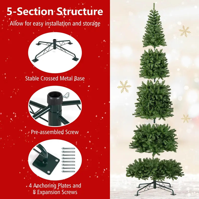 12-Foot Pre-Lit Artificial Christmas Tree ¨C Fast-Connect Power System for Easy Setup