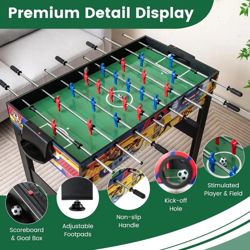 12-in-1 Multi-Sport Table: Foosball. Pool. Ping Pong. Air Hockey. Bowling. Shuffleboard. Chess. Checkers &amp; Backgammon