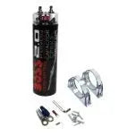 12-Inch Car Subwoofer System ¨C 1200W Max Power with 1100W Amplifier. Capacitor. and Installation Kit
