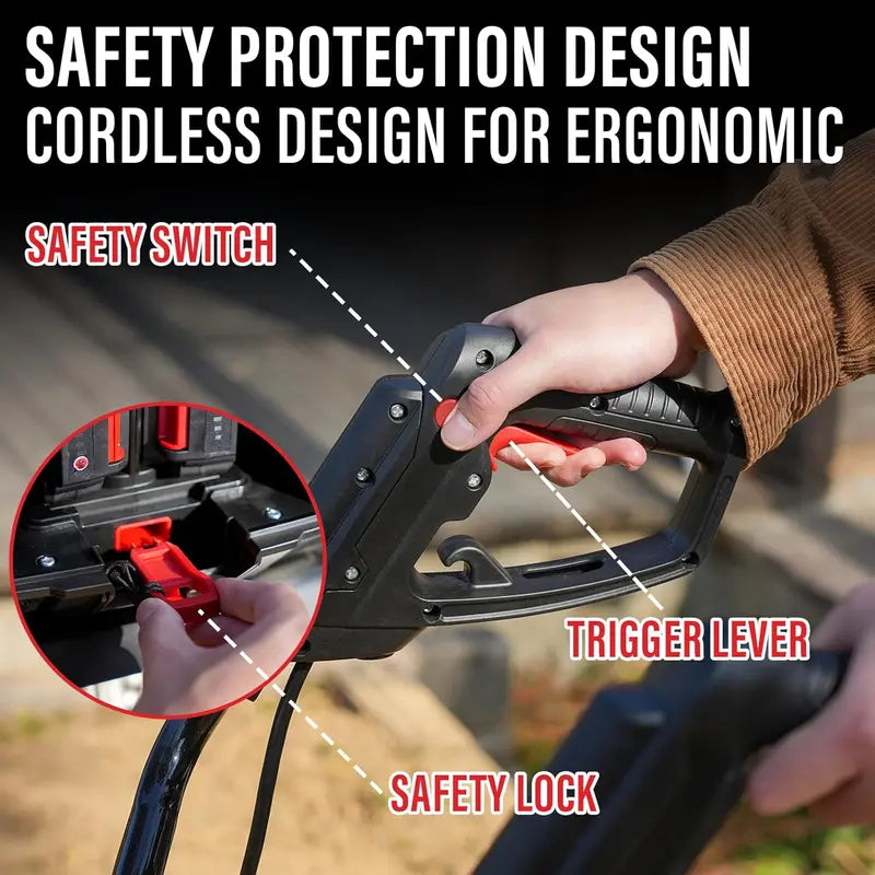12-Inch Cordless Garden Tiller ¨C Battery-Powered Cultivator with 8.6″ Depth. Includes Two 4.0Ah Batteries &amp; Charger