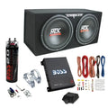 12-Inch Dual 1200W Car Subwoofer System with 1100W Amp. Capacitor &amp; Installation Kit